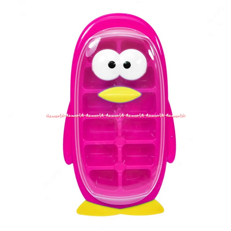 Joie MSC Chill Cube Tray Tempat Cetakan Batu Es Model Penguin Pink  Hijau Tosca Unique Piguin Ice Cube