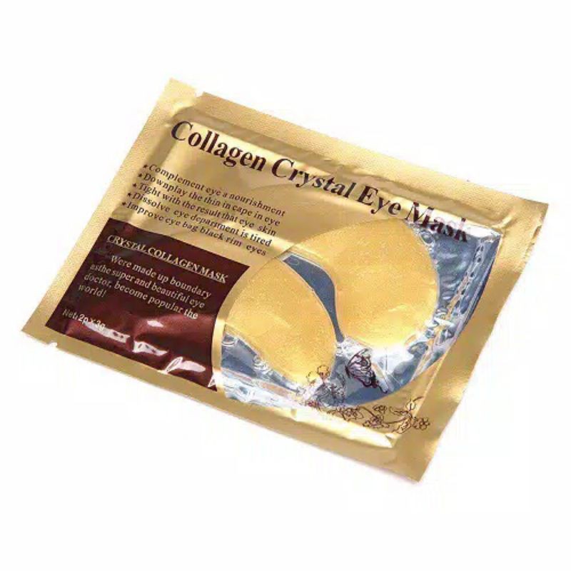 Masker Mata Collagen Crystal Eye Mask Gold | Masker Collagen Penghilang Mata Hitam dan Kantung Mata