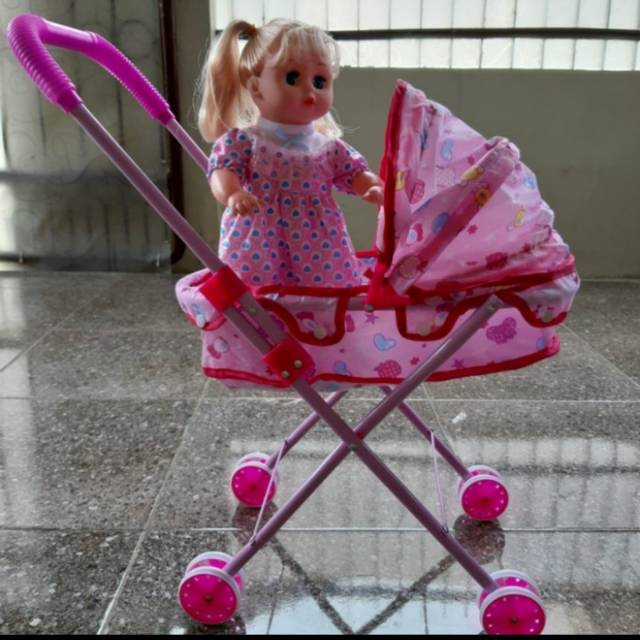 Mainan stroler bayi/ mainan dorongan bayi