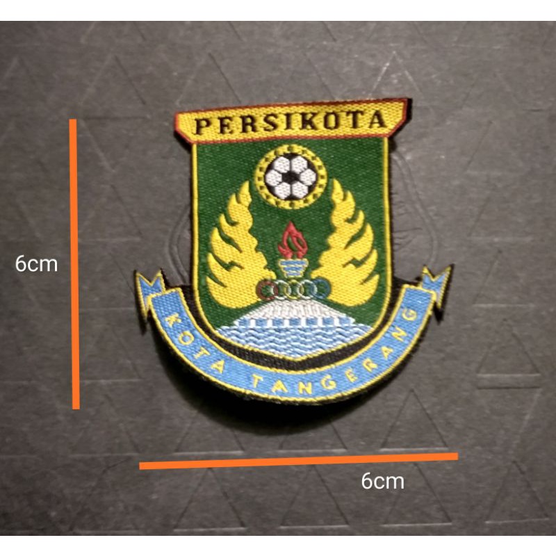 logo bordir woven Persikota