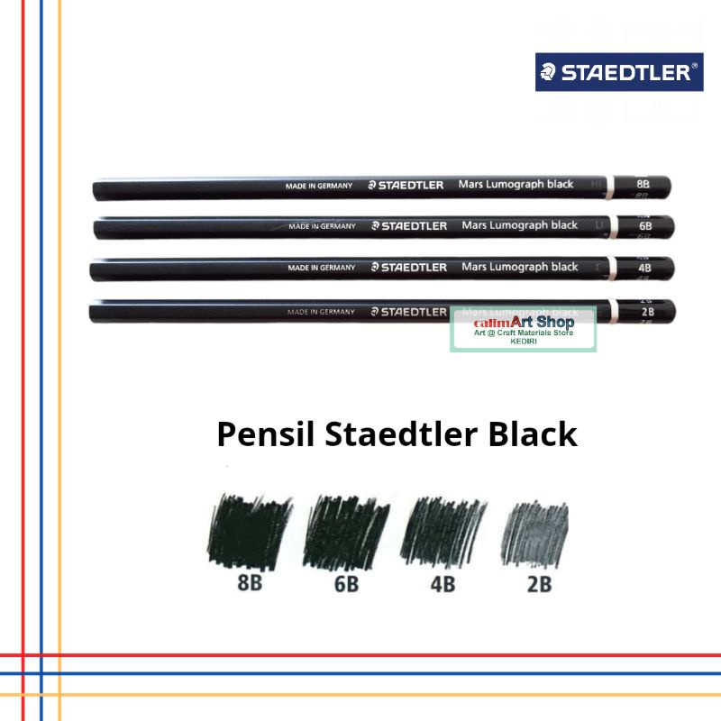 Pensil Gambar - Pensil Staedtler Black - Pensil Stedler Black