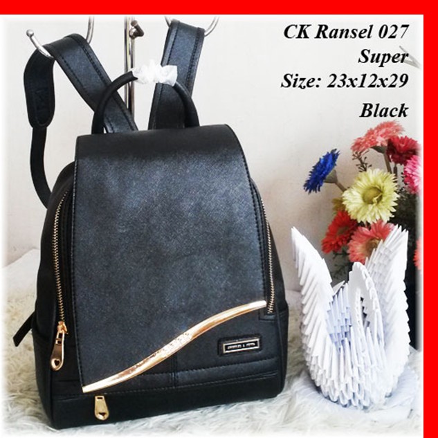 Tas Charles N Keith Ransel 027 Black / Tas Wanita / Tas Import / Tas Branded / Tas Ransel