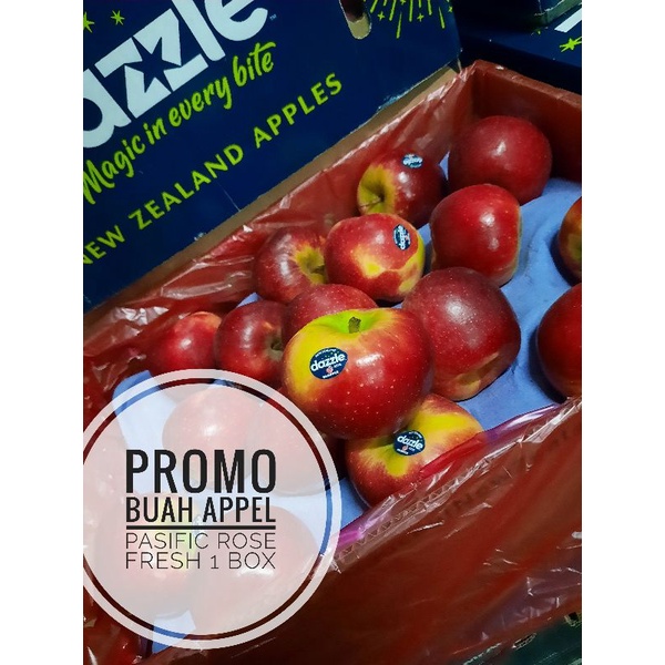 

BUAH APEL PASIFIC ROSE DAZLLE NEW ZEALAND FRESH 1BOX