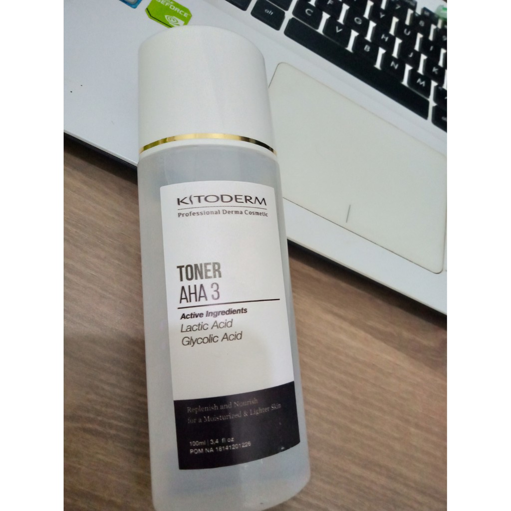 KITODERM TONER AHA3 | TONER PENCERAH WAJAH BPOM