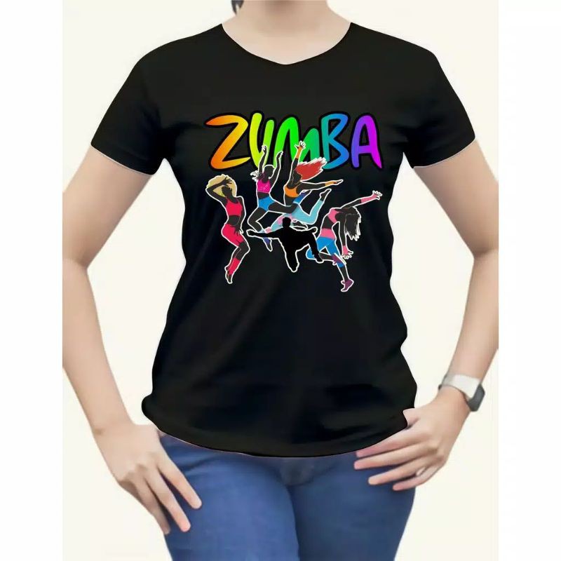 KAOS WANITA SENAM ZUMBA / KAOS OLAHRAGA ZUMBA / BAJU ZUMBA CEWEK / KAOS ZUMBA SENAM APCLOTHS