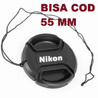 Lens cap Nikon 55 MM/ Tutup lensa Nikon 55mm | Shopee