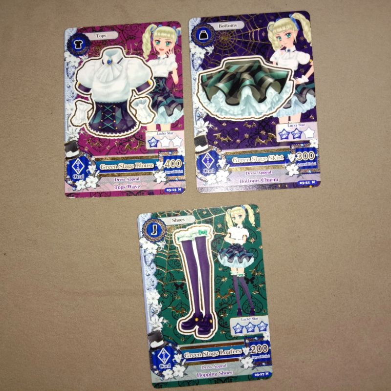 KARTU AIKATSU jual murah original green stage