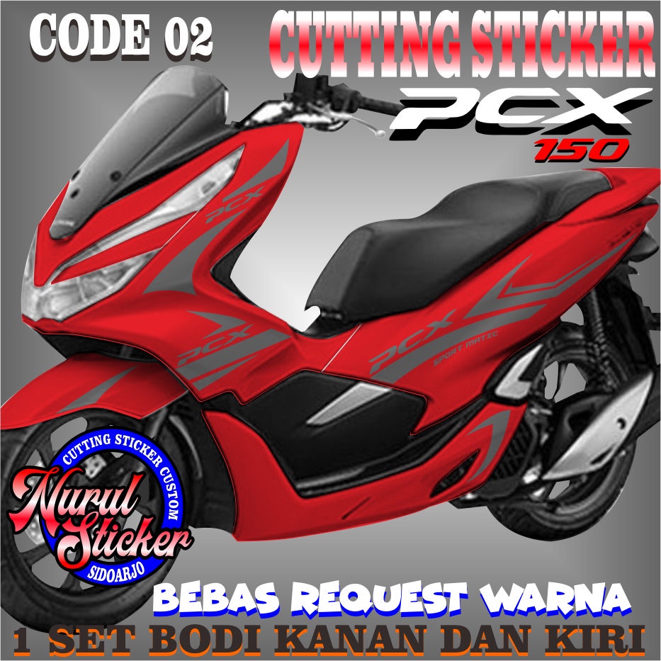 sticker pcx,cutting sticker pcx,sticker motor pcx 150