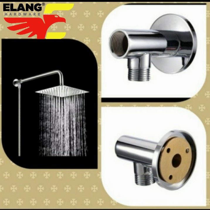 Konektor Pipa Wall Shower Bracket Tee Wall Shower Braket Sambungan Pipa Wall Shower Braket Instalasi