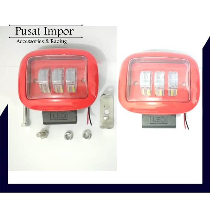 Lampu Tembak LED Sorot KOTAK - Led LENS Gun Tube Kotak MOBIL MOTOR