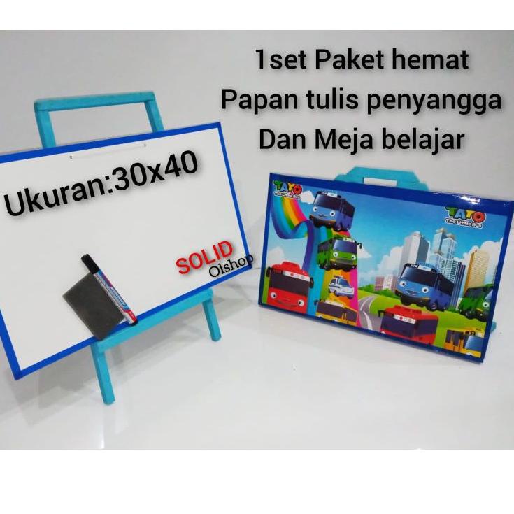 

Ready Irit 1set alat tulis/terlaris papan tulis dan meja belajar/paket hemat papan tulis/papan tulis anak dan penyangga + meja lipat