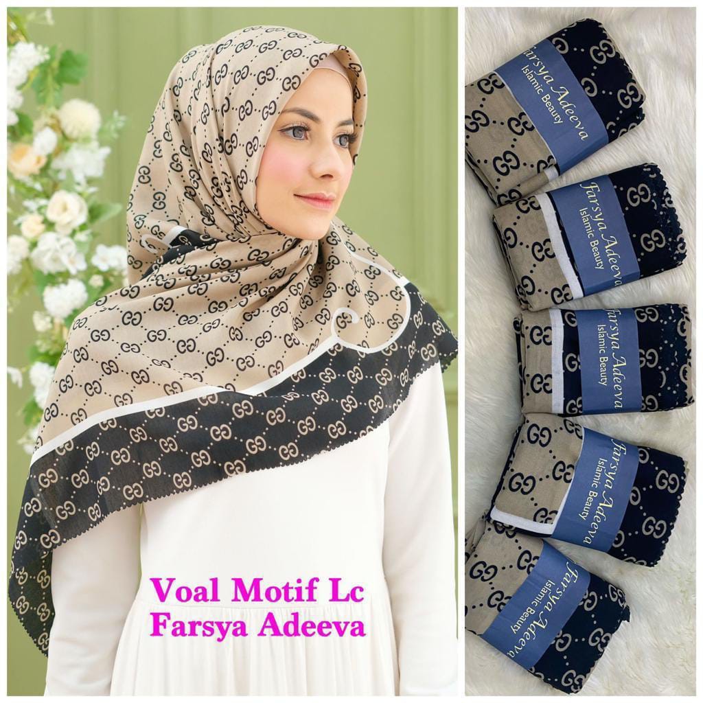 SEGI EMPAT MOTIF VOAL DEENAY LASERCUT KW TERMURAH DAN TERLARIS Hijab motif| hijab Seragam |SAFA HIJAB