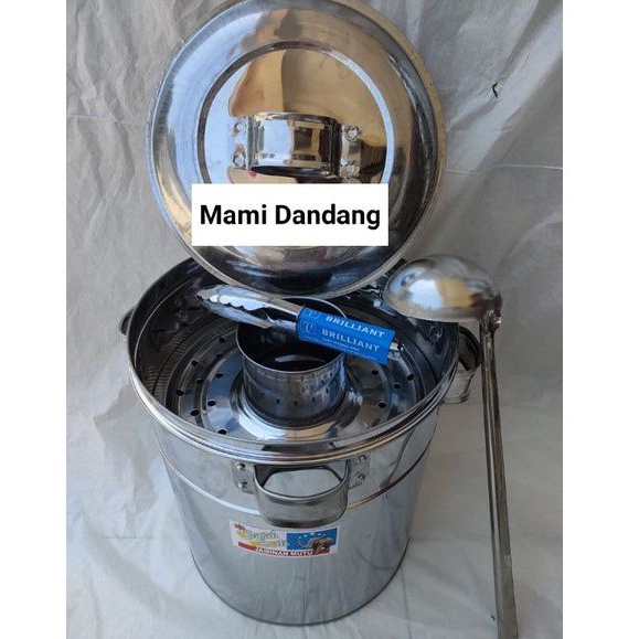 Dandang bakso besar 30cm stainless/Almunium