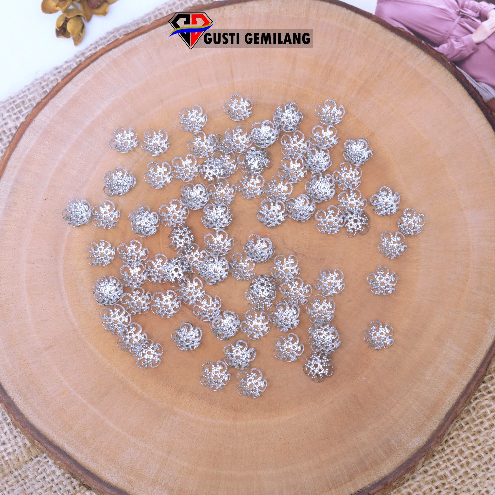 Bahan Bros 12pcs Cangkang Mangkok Sekat Mutiara