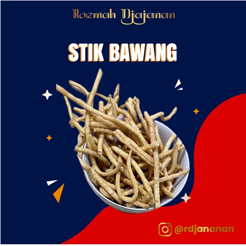 

( ROEMAH DJAJANAN SNACK ) STIK BAWANG KEJU 200gr