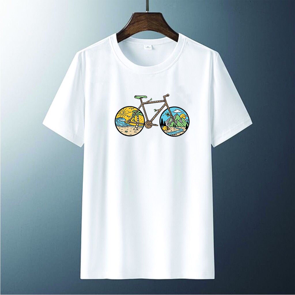 Kaos Distro Pria Sepeda World tour Baju Oblong T-shirt Pria baju cowok kekinian