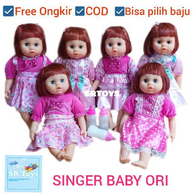 Singer Baby [ORI] Boneka Susan gratis ongkir dengan Dot Menyanyi 16 lagu 2 bahasa