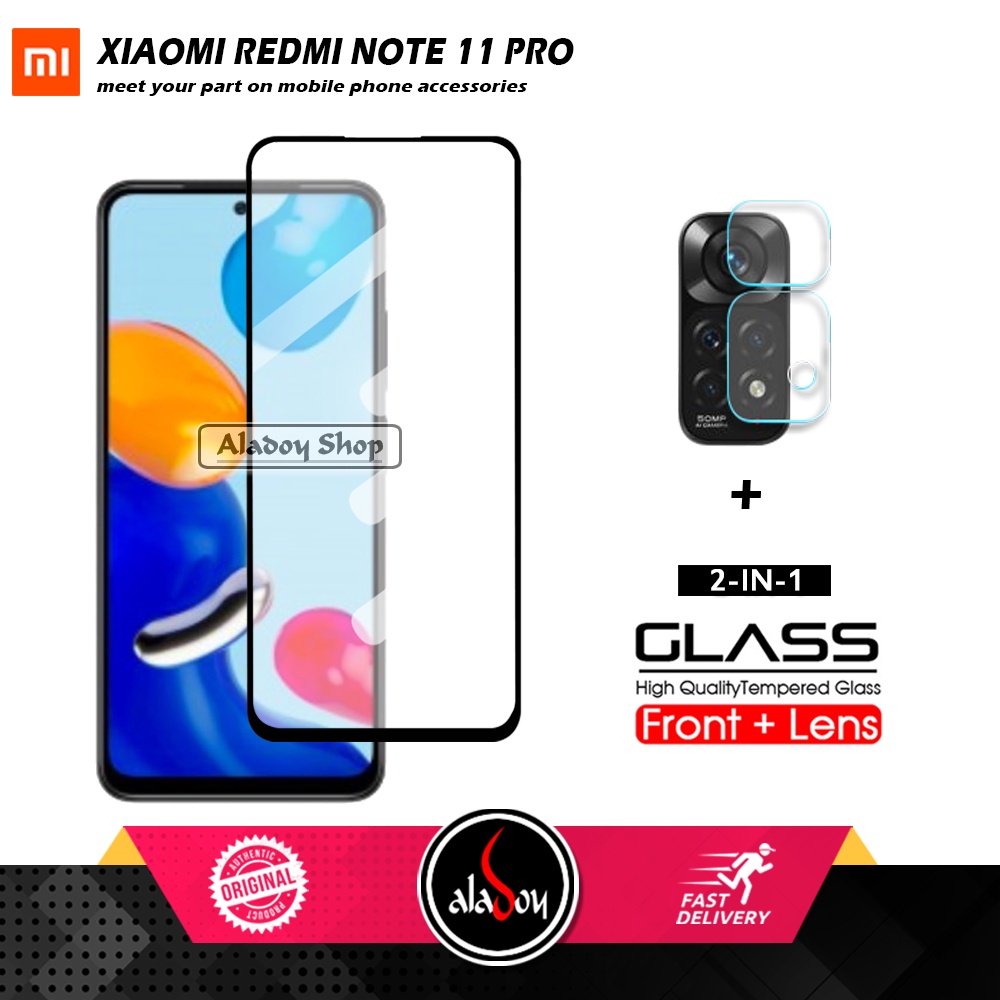 PAKET Tempered Glass Layar Xiaomi Redmi Note 11 Pro Free Tempered Glass Camera