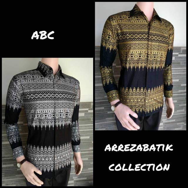 ABC | MURAH baju batik pria lengan panjang full prada new anjani-0