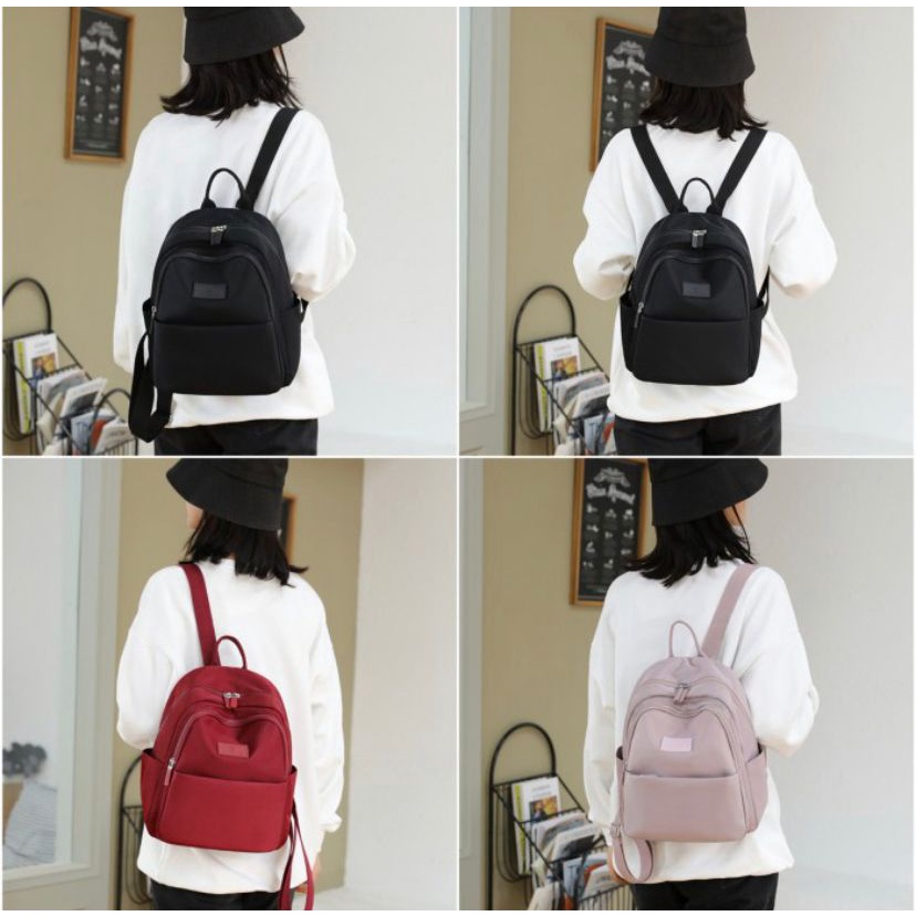 Tas Wanita Ransel Fashion Korea Import Tas Ransel Parasut Waterproof Trendy Tas Punggung Wanita Original Import