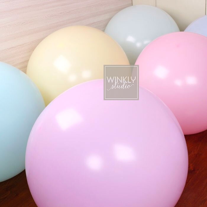 Balon Latex Jumbo Pastel 18inch 45cm / Giant Balloon Latex / Balon Latex Jumbo Macaron 18 inch