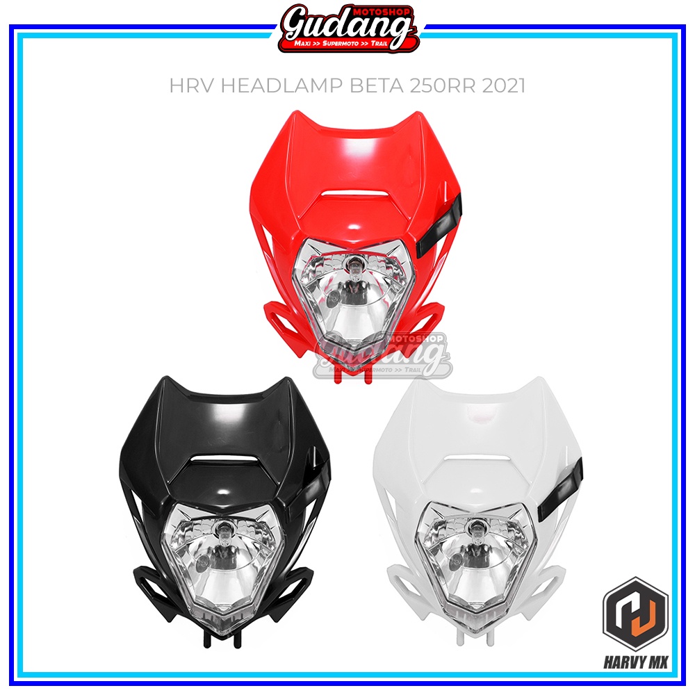 Spakbor Depan Plus Headlamp Daymaker BETA 250 RR 2021 Reflektor Lampu Depan LED Plus Slebor Depan WR 155 CRF 150L KLX 150 BIGFOOT DTRACKER NEW