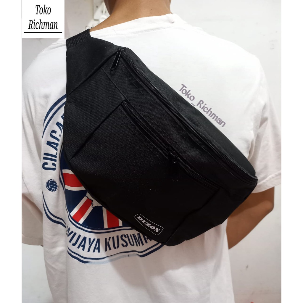 DUZON Tas Pinggang Tas Selempang DPT201 Tas Handphone Tas Casual Unisex