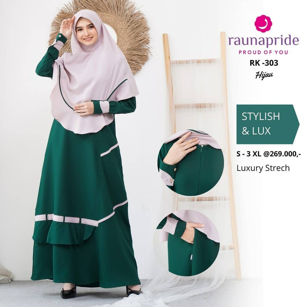 Gamis Wanita Rauna / RK - 302 / 303 / 304 / 305 / Fashion Muslim