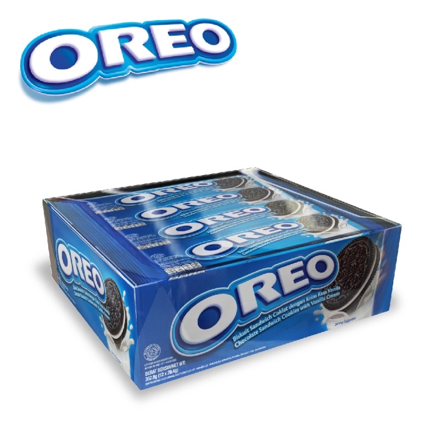 BOX - Oreo Biskuit 38g isi 12pcs