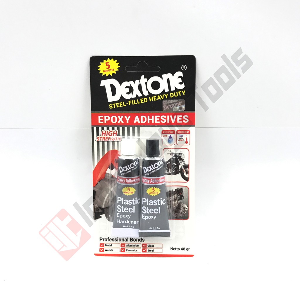 DEXTONE Epoxy Adhesives 5 MENIT 48 GR - Plastic Steel Lem Besi Campur