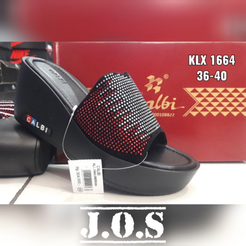 Sandal Wedges model Selop CALBI KLX.1664 Original