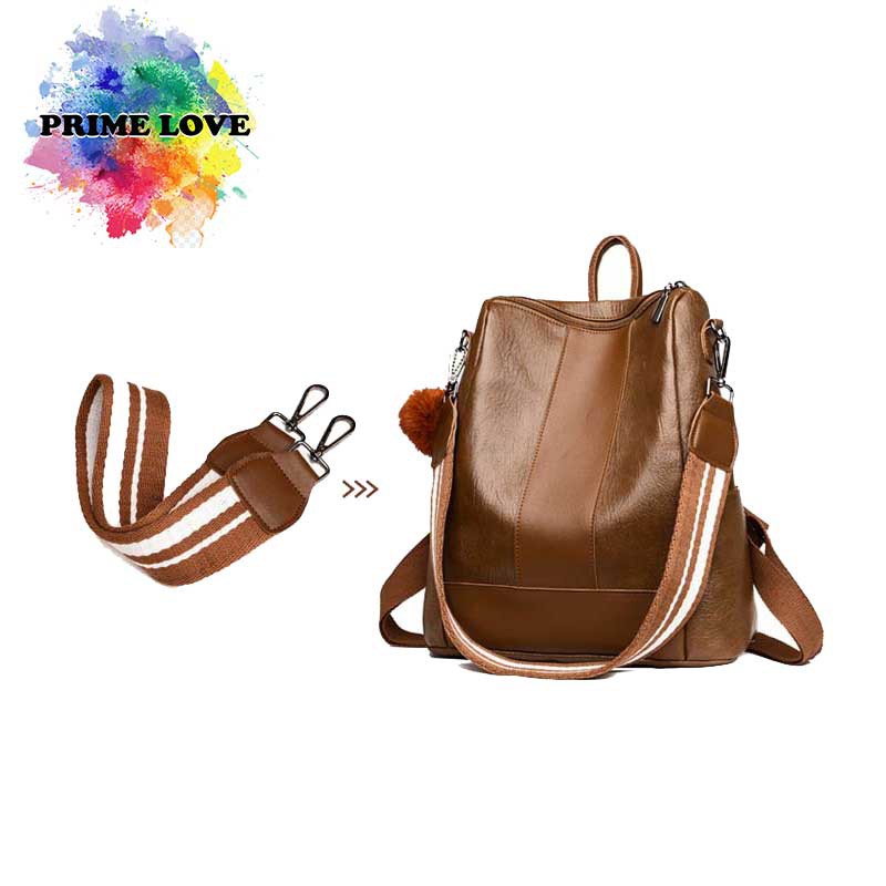 Tas Punggung Ransel Wanita Simple Polos Tas Shoulder Bag Gendong Wanita Fashion Elegan - TW1842