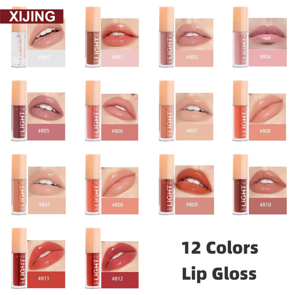 Handaiyan Lip Gloss Mirror Water Light  Long Lasting Waterproof Pelembab Lipgloss Liptint Lipcream