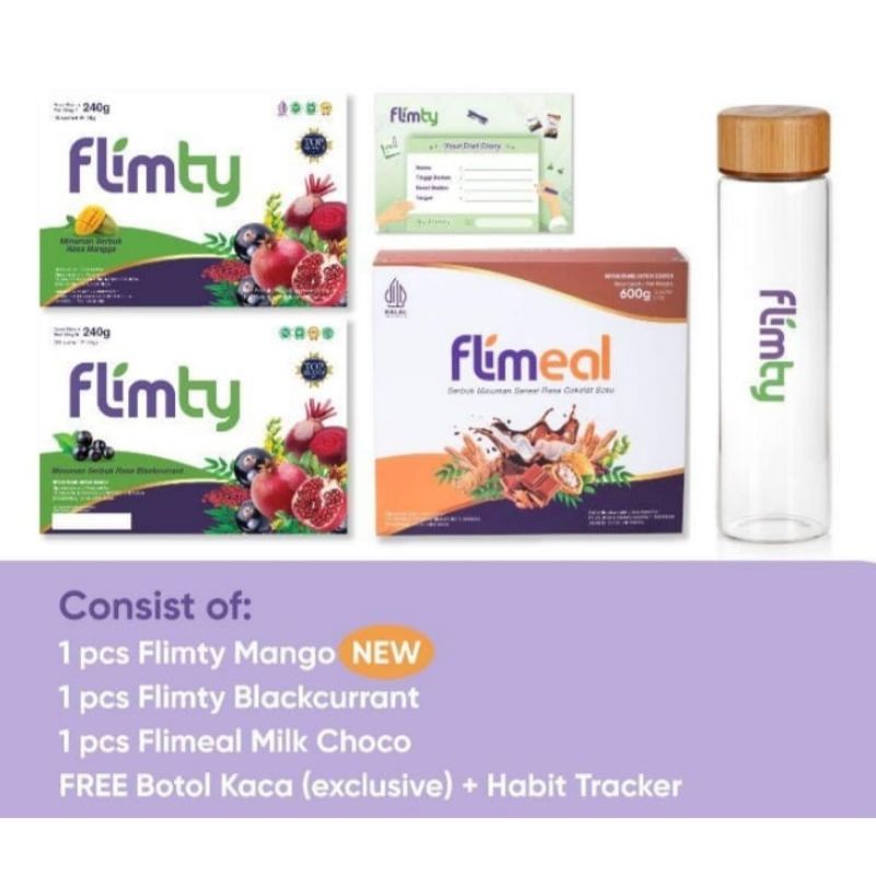 promo flimty rasa mangga dan blackcurrat dan flimeal dapat botol
