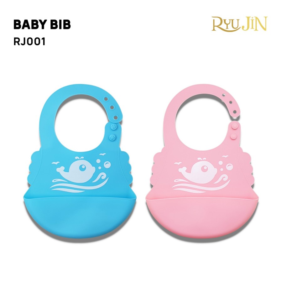 RYU JIN BABY SILICONE BIB 0M+ / RI-001