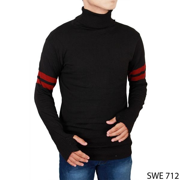 Male Sweater Knit Rajut Hitam – SWE 712