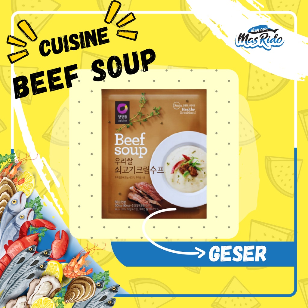

Daesang Chung Jung One Instant Beef Soup Kaldu Sup Krim Rasa Daging Sapi Termurah