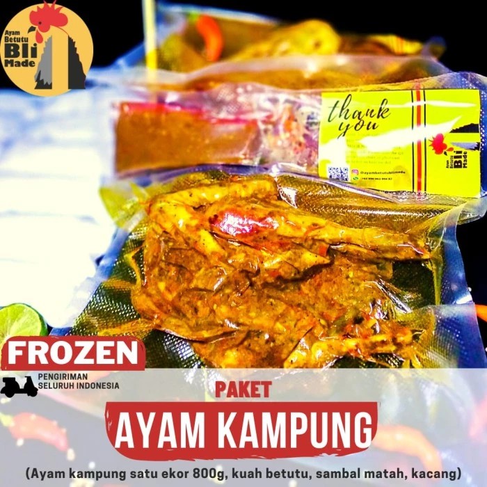 

Frozen Ayam Betutu Bli Made (Ayam Kampung 700-800g)