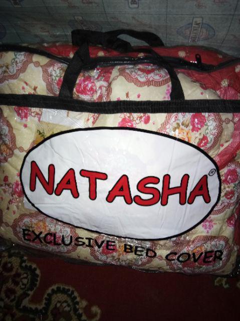 Promo Murah Bedcover Set King Uk 180 X 200 | Motif Bunga | Murah Natasha Bedcover