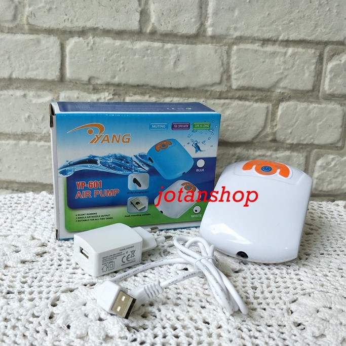 YANG YP 601 YP601 USB AC DC Pompa Udara  Air Pump Aerator Aquarium Mancing Pancing Ikan