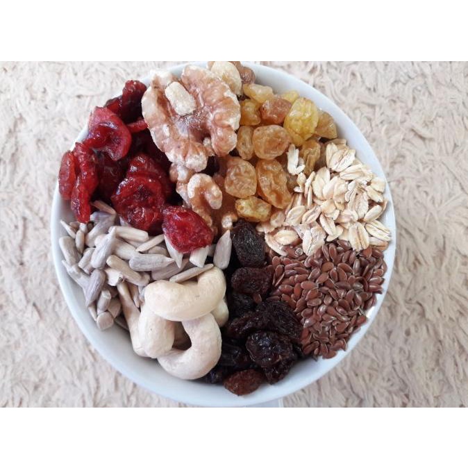 

Healthy Granola Mixed C 500 Gram ( Walnut , Mete , Cranberry , Oat )