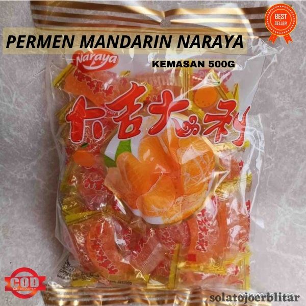 Jual Top Sale Aa283 Camilan Permen Jelly Jeruk Rasa Mandarin 500 Gr Orange Jelly Permen 4260