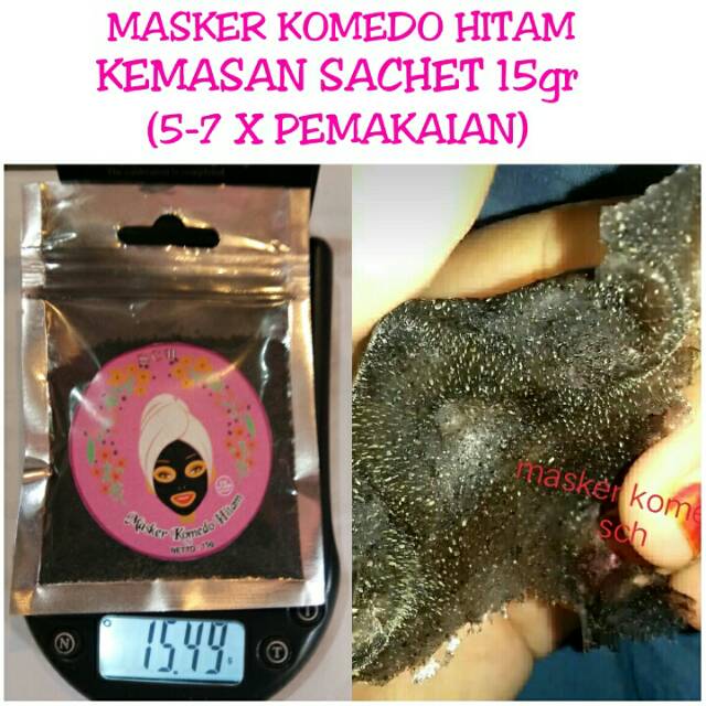 Masker Komedo Gelatin Hitam 15gr Shopee Indonesia