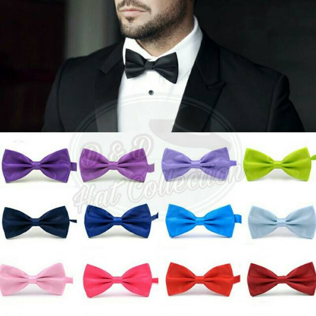 Dasi Kupu  kupu  Import Dewasa  Classic Satin Bowtie For 