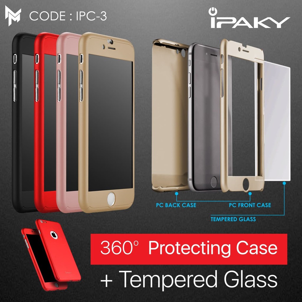 Ipaky Case 360 Protection Iphone 7 Plus