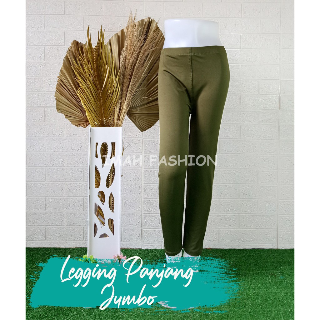 CELANA LEGGING PANJANG WANITA POLOS BAHAN SPANDEK CELANA LEGGING XL-XXL BB 35-90kg MURAH BISA COD