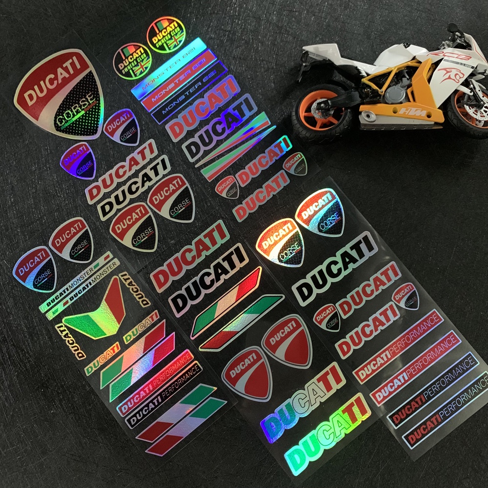 Ducati Stiker Reflektif Laser Untuk Tangki Bensin Motor DUCATI TRK 502 BN 302 TNT BJ 600