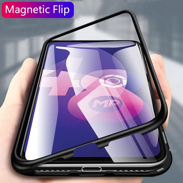 Oppo Reno 2F Magnetic Case Tempered Glass Back Cover