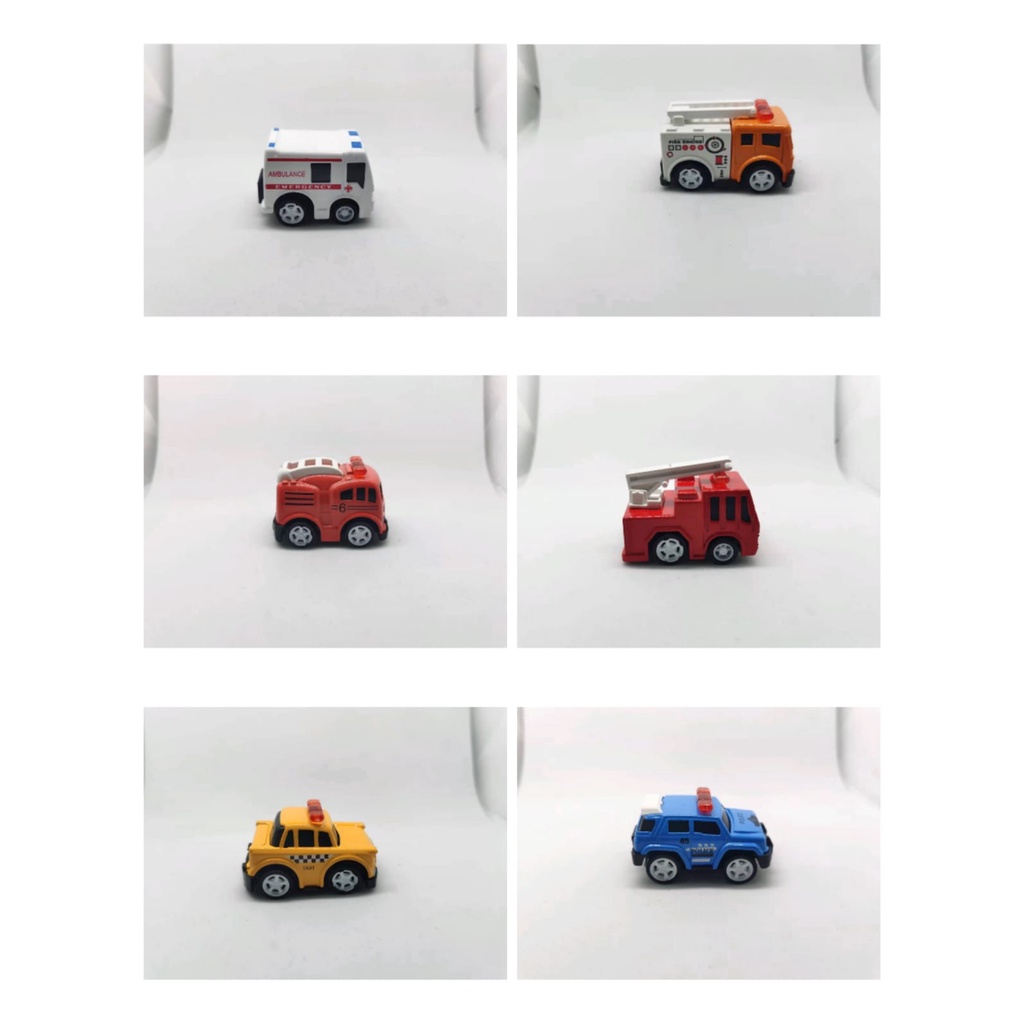 Mainan anak Mini Die Cast Car Emergency Rescue Team Mobil Mobilan Tim Penyelamat Darurat