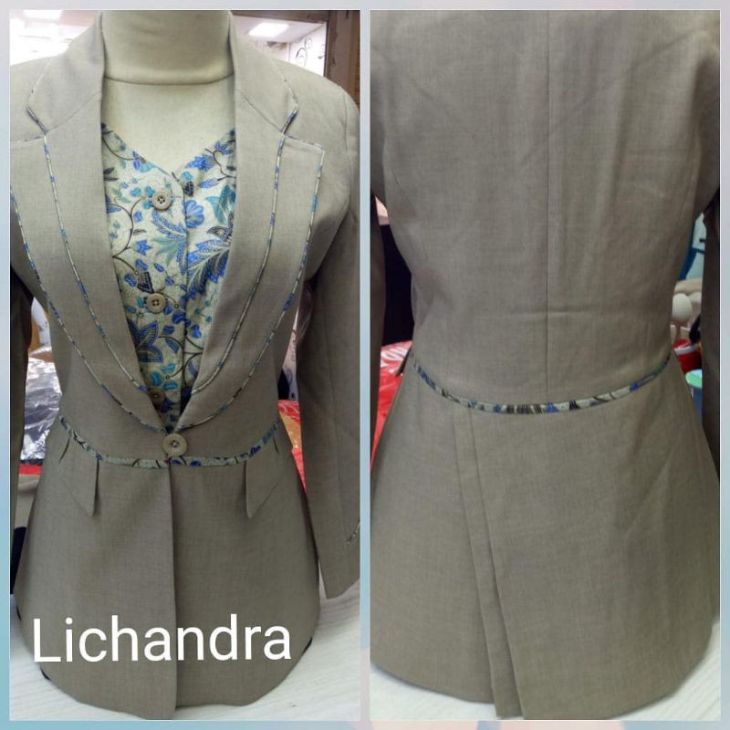 Blazer lichandra / blazer kantor / blazer dinas / seragam kantor / cod